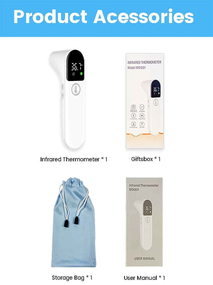 Thermomètre Kaleo — Sans Contact, Certifié CE Médical